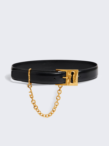 Gusset chain Keyhole belt